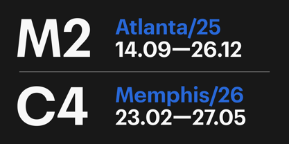 Encamp Font Poster 5