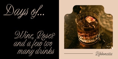 Ribbonetta Font Poster 13