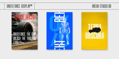 Bruteforce Font Poster 6