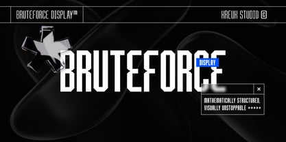 Bruteforce Font Poster 1