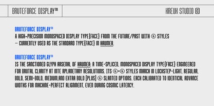 Bruteforce Font Poster 2
