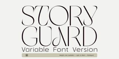 Story Guard Variable Font Poster 1