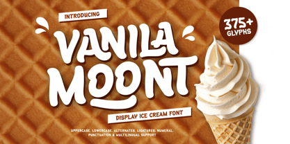 Vanila Moont Font Poster 1