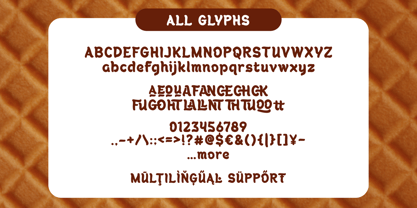 Vanila Moont Font Poster 10