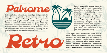 Palrome Font Poster 11