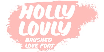 Holly Lovly Font Poster 1