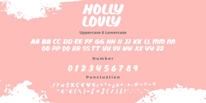 Holly Lovly Font Poster 9