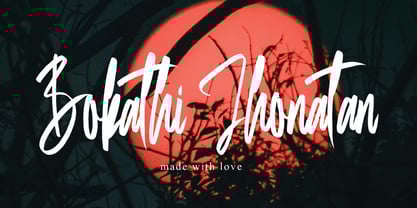 Bokathi Jhonathan Font Poster 1
