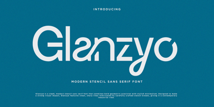Glanzyo Font Poster 1