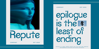 Glanzyo Font Poster 2