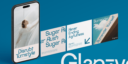 Glanzyo Font Poster 7
