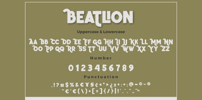 The Beatlion Font Poster 9