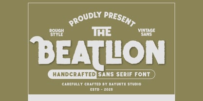 The Beatlion Font Poster 1