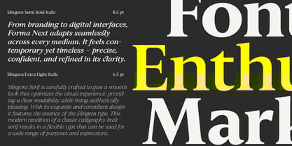 Slingora Font Poster 2