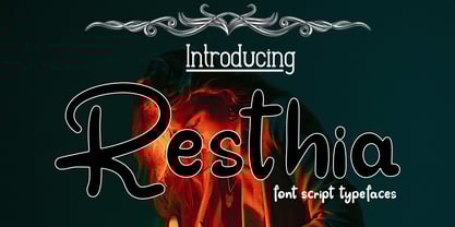 Resthia Font Poster 1