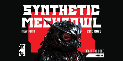 Power Strain Font Poster 2