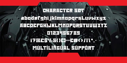Power Strain Font Poster 5