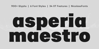 Asperia Maestro Font Poster 1