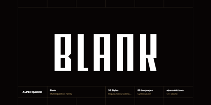 Blank Font Poster 1