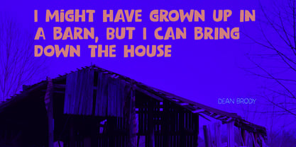 Bring The House Down Font Poster 3