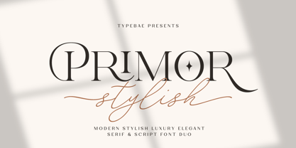 Primor Stylish Font Poster 1