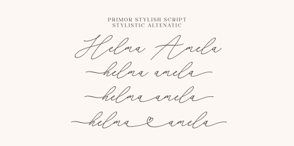 Primor Stylish Font Poster 3