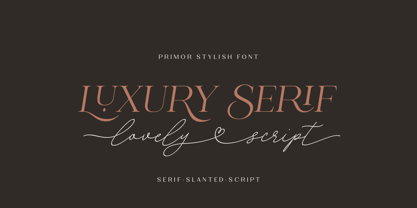 Primor Stylish Font Poster 2