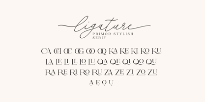 Primor Stylish Font Poster 12
