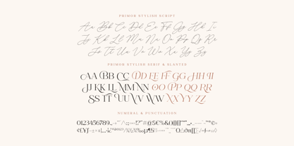 Primor Stylish Font Poster 14