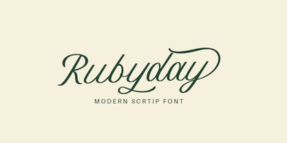 Rubyday Font Poster 1