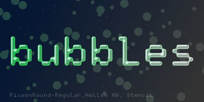 Pixmon Round Font Poster 4