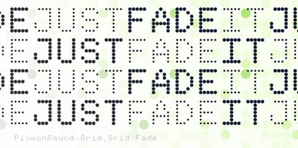 Pixmon Round Font Poster 3