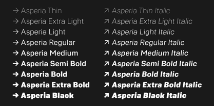 Asperia Font Poster 2
