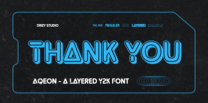 Aqeon Font Poster 8