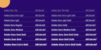 Kelaba Sans Font Poster 11