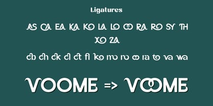 Voome Font Poster 8