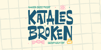 Katales Broken Font Poster 1