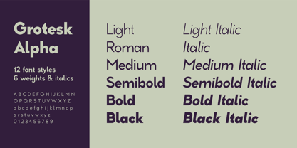 Grotesk Alpha Font Poster 3