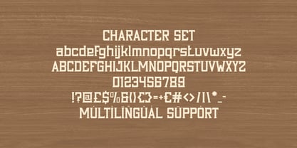 Black Timber Font Poster 5