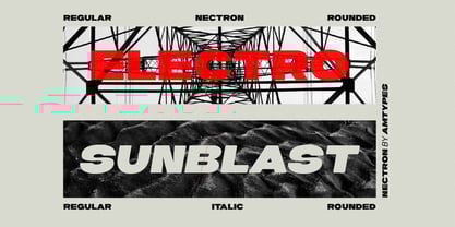 Nectron Font Poster 4