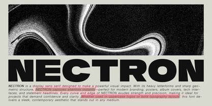 Nectron Font Poster 1
