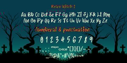 Retro Witch Font Poster 13