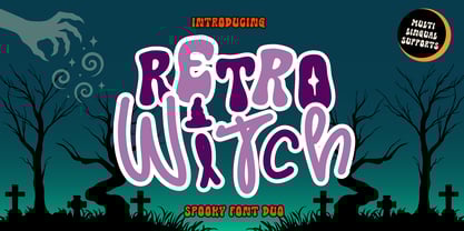 Retro Witch Font Poster 1