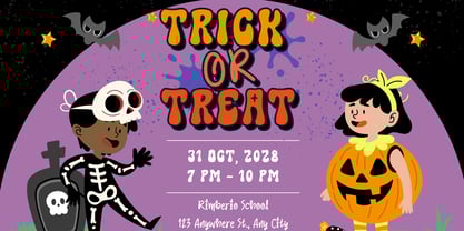 Retro Witch Font Poster 11