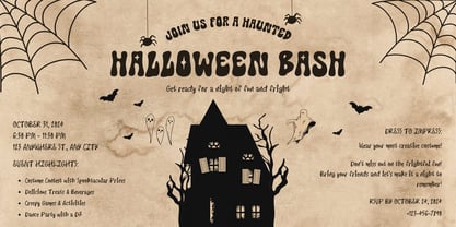 Retro Witch Font Poster 9