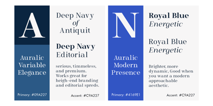 Auralic Font Poster 4