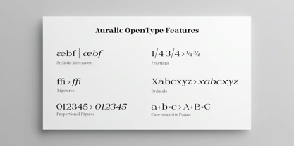 Auralic Font Poster 8