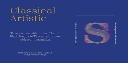 Auralic Font Poster 9