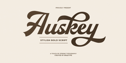 Auskey Font Poster 1