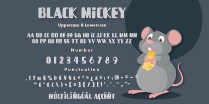 Black Mickey Font Poster 8